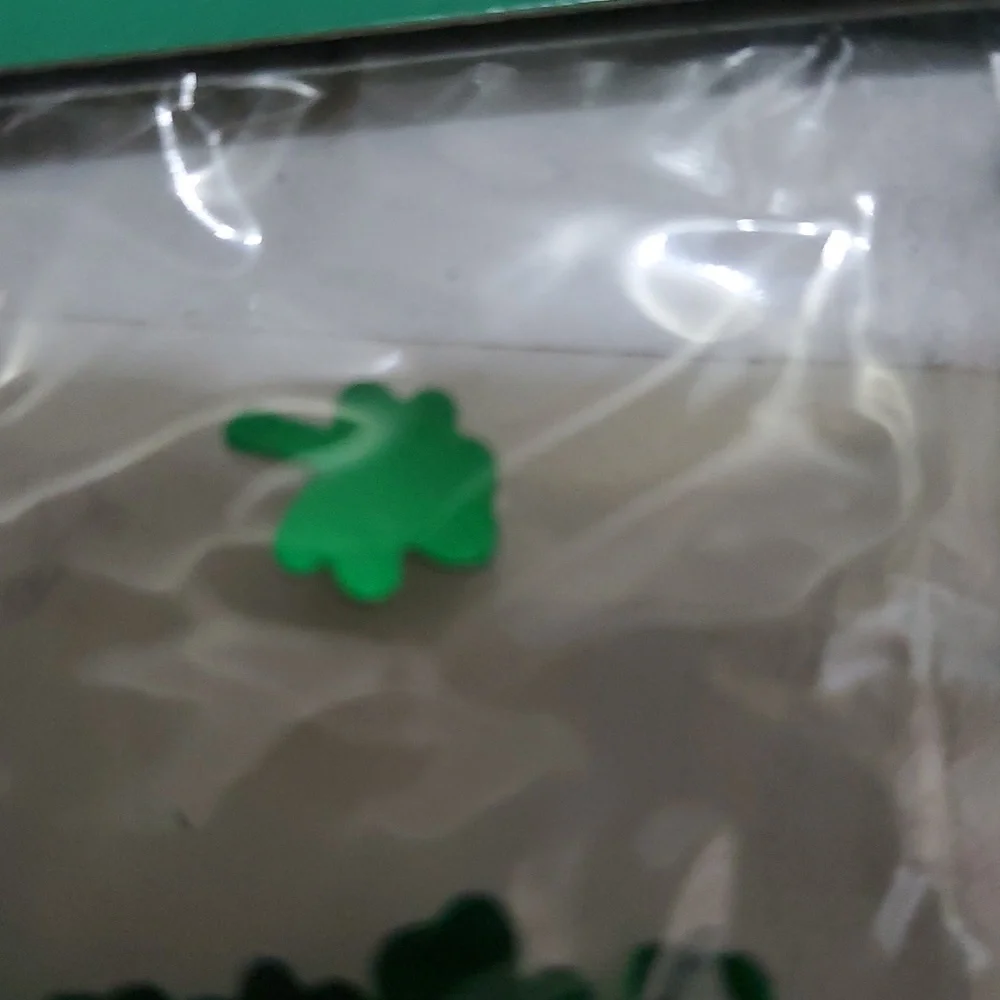 Set Of 2 Packts Green Shamrock Confetti for St. Patrick's Day Celebrations 2 Oz